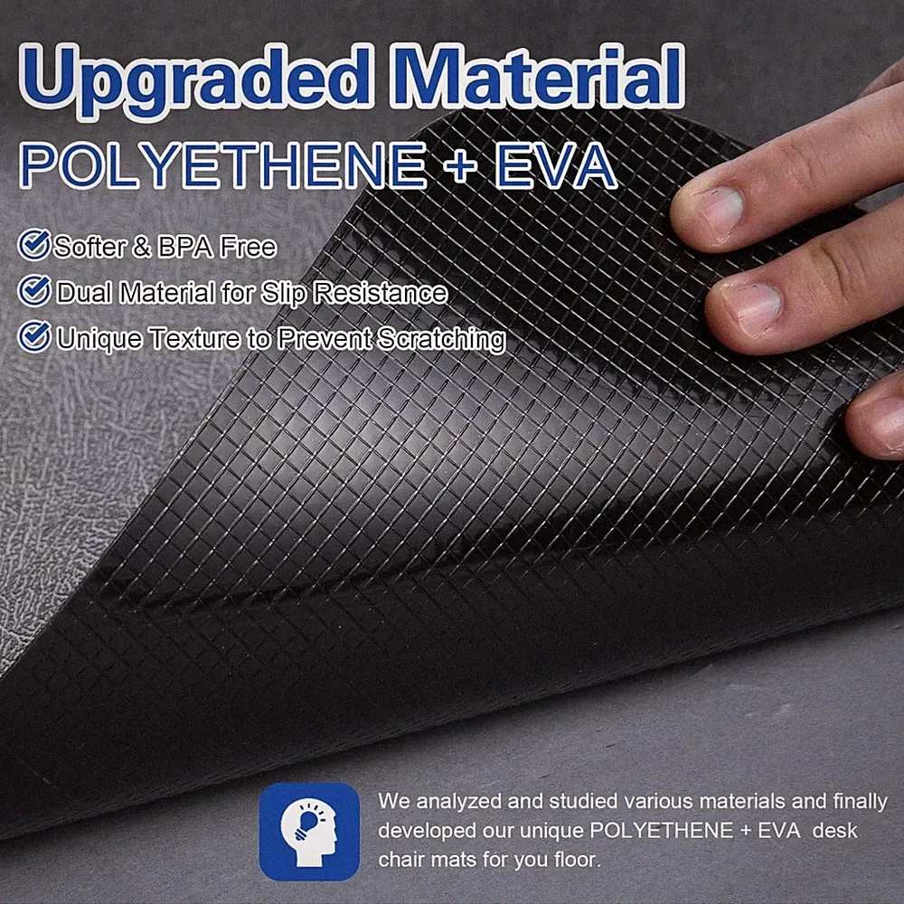 Anti-Slip Desk Mat for Hard Floors