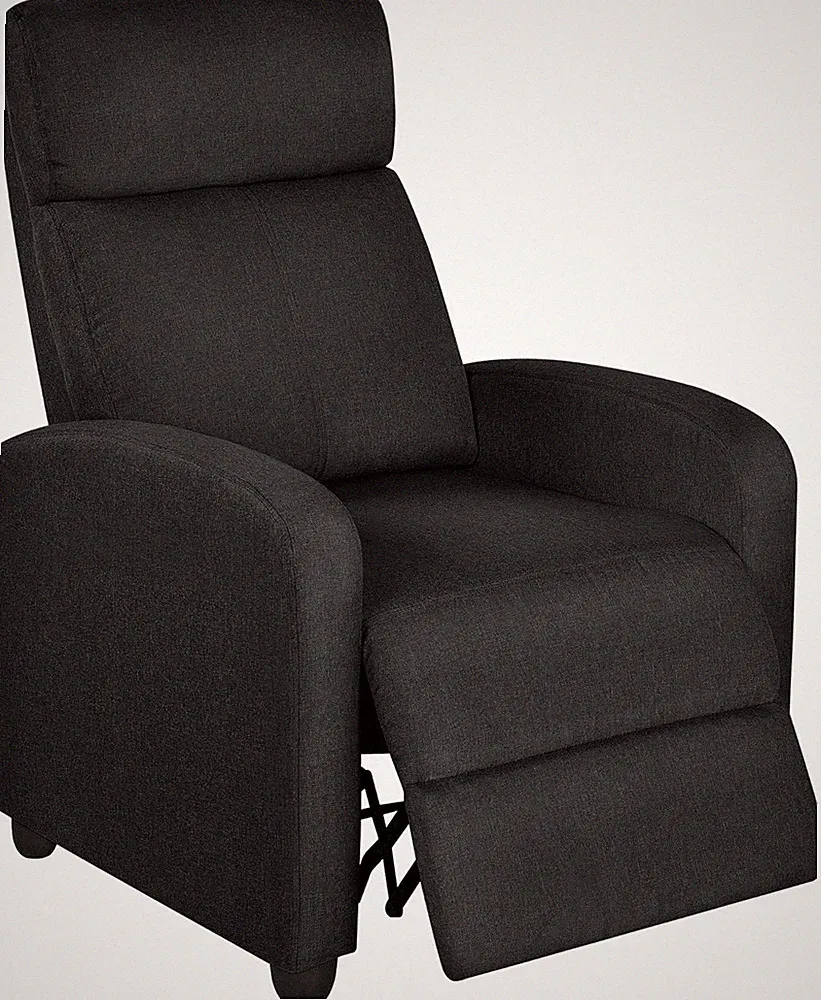 Fabric Recliner Sofa Push Back Recliner Chair Adjustable Modern Single Reclining