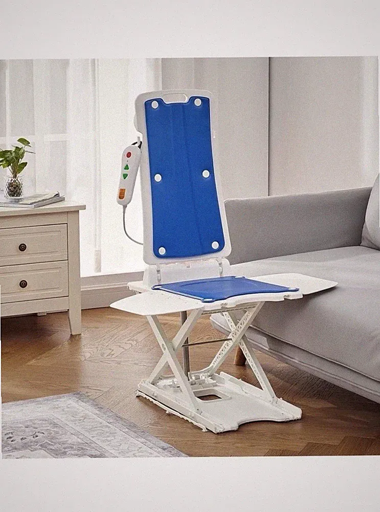 HUANUO 2-in-1 Electric Chair Lift for Elderly – Floor Lift & IP68 Waterproof Bat