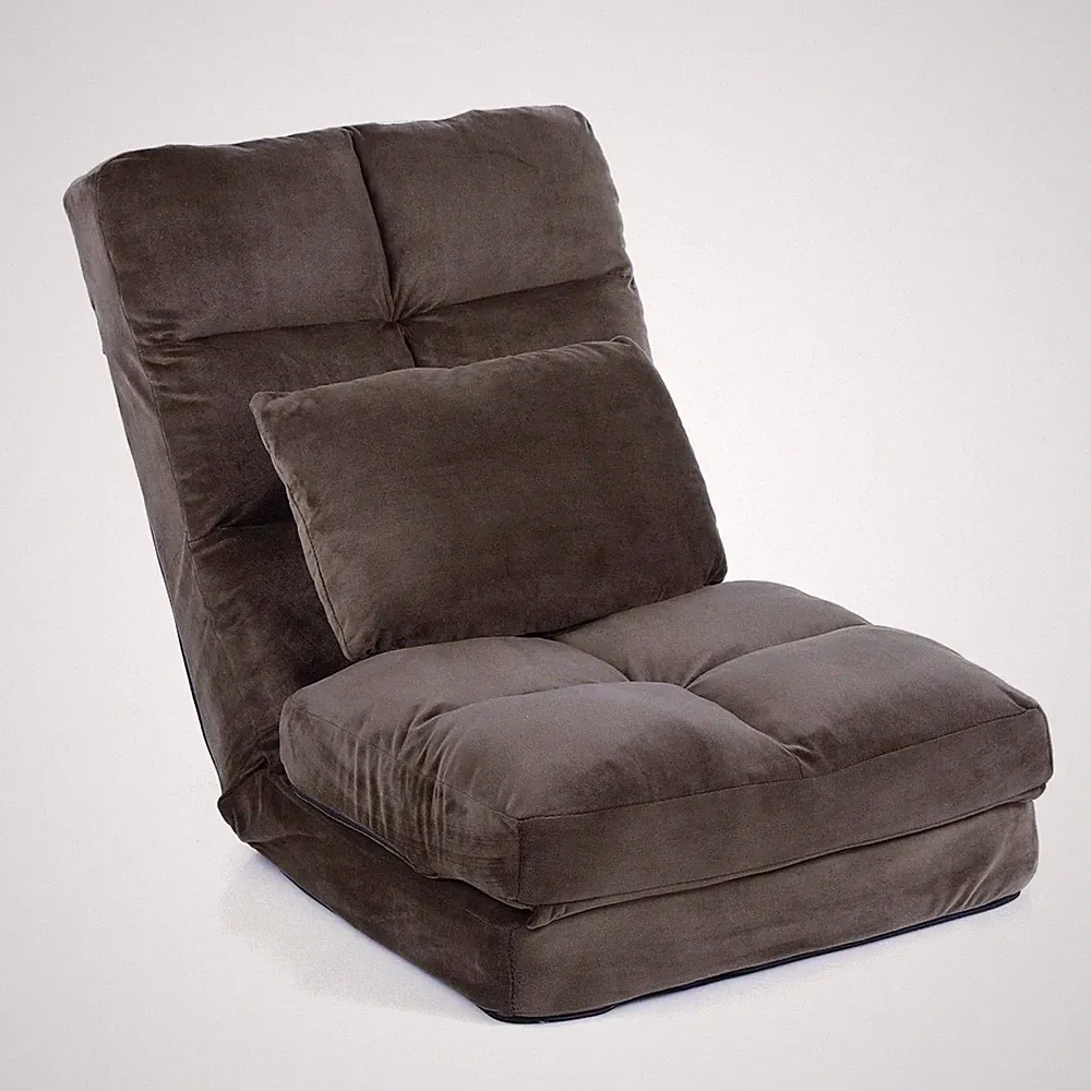 Indoor Chaise Lounge Sofa, Floor Chair with Back Support for Adults, 14 Angle...
