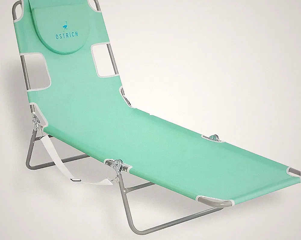 Teal Portable Reclining Lounge Chair for Beach, Patio, Camping & Pool