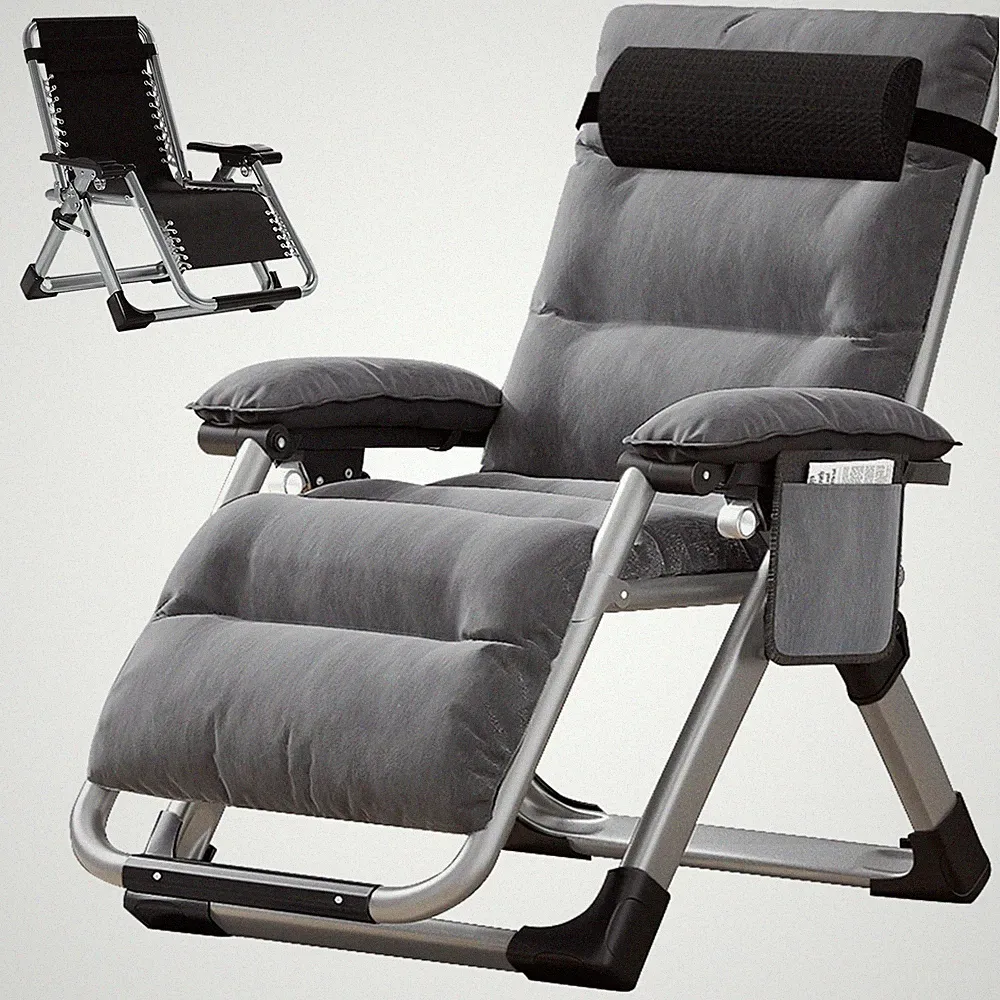 Zero Gravity Chair, Lawn Recliner, Reclining Patio Lounger Chair, Folding Por...
